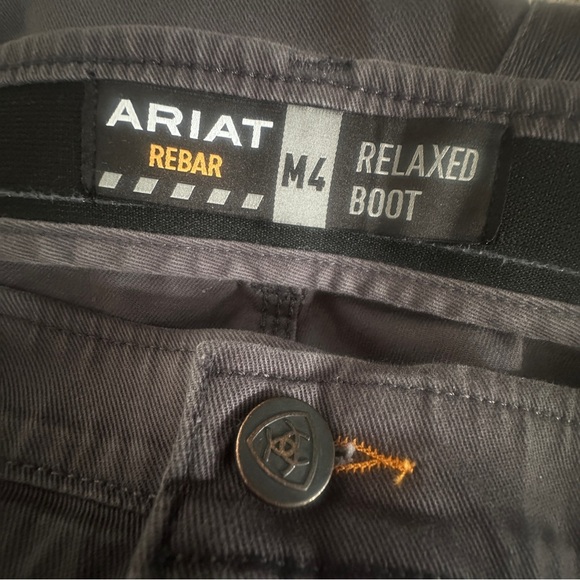 Ariat Rebar M4 Relaxed Boot‎ Gray Pants Men’s 40 X 32 - Picture 8 of 8